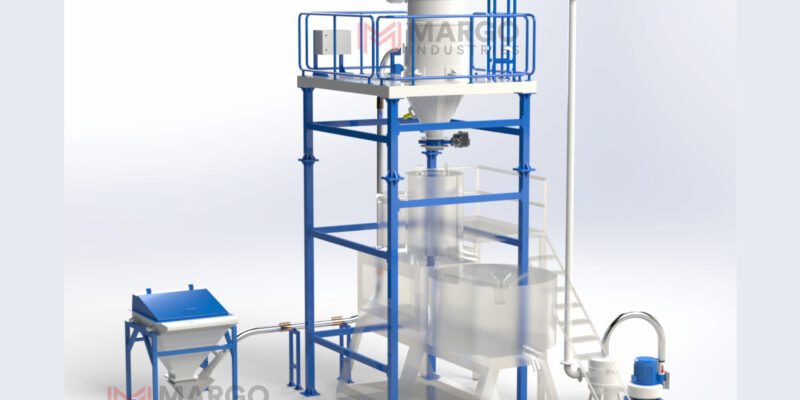 Vacuum conveying system equipment used for bulk material handling in industrial plants