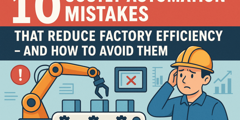 10 Costly Automation Mistakes That Reduce Factory Efficiency – And How to Avoid Them