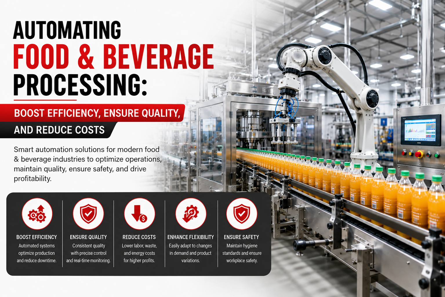 Automating Food & Beverage Processing: Boost Efficiency, Ensure Quality, and Reduce Costs