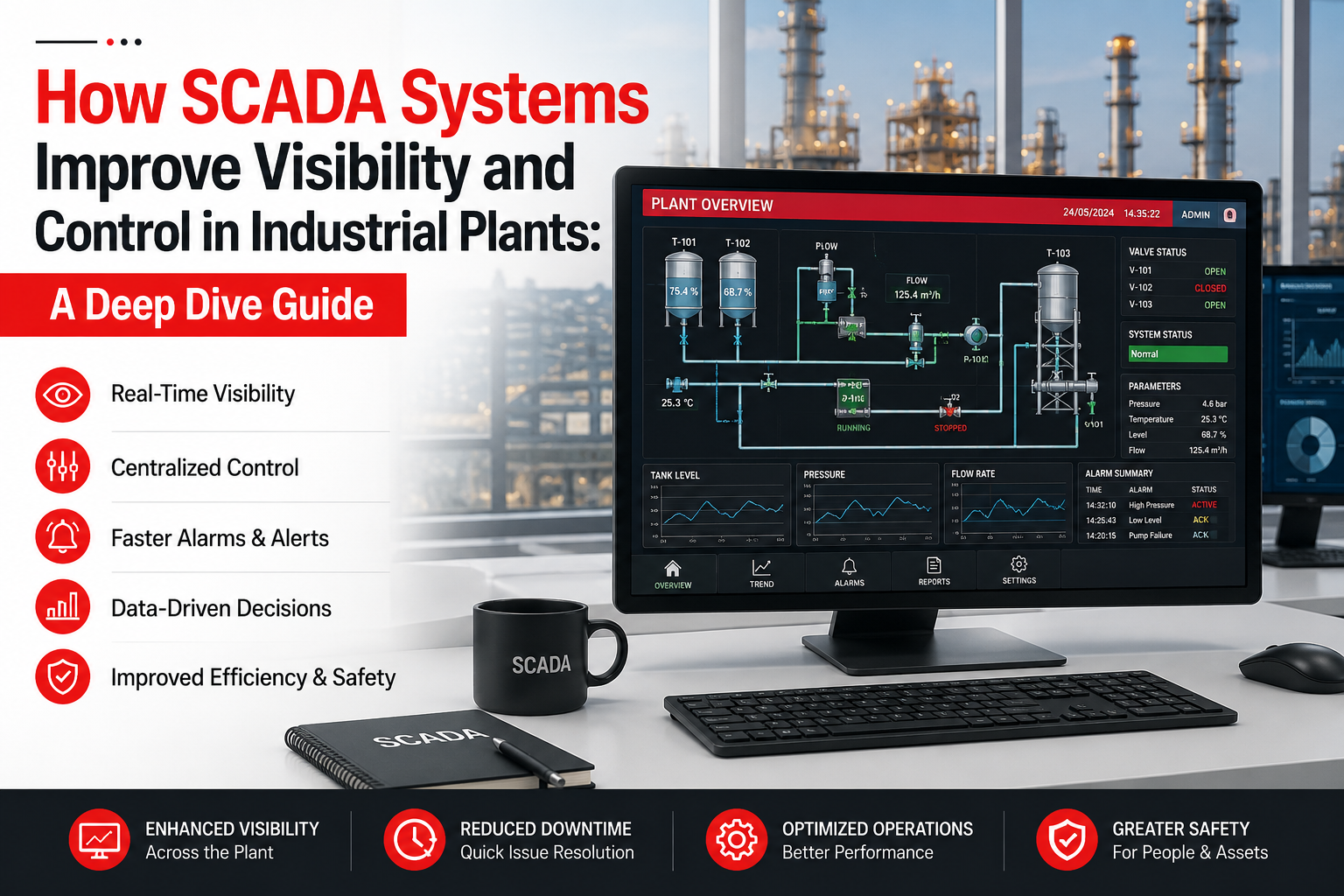 How SCADA Systems Improve Visibility and Control in Industrial Plants: A Deep Dive Guide