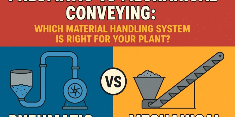 Pneumatic vs Mechanical Conveying: Which Material Handling System is Right for Your Plant ?