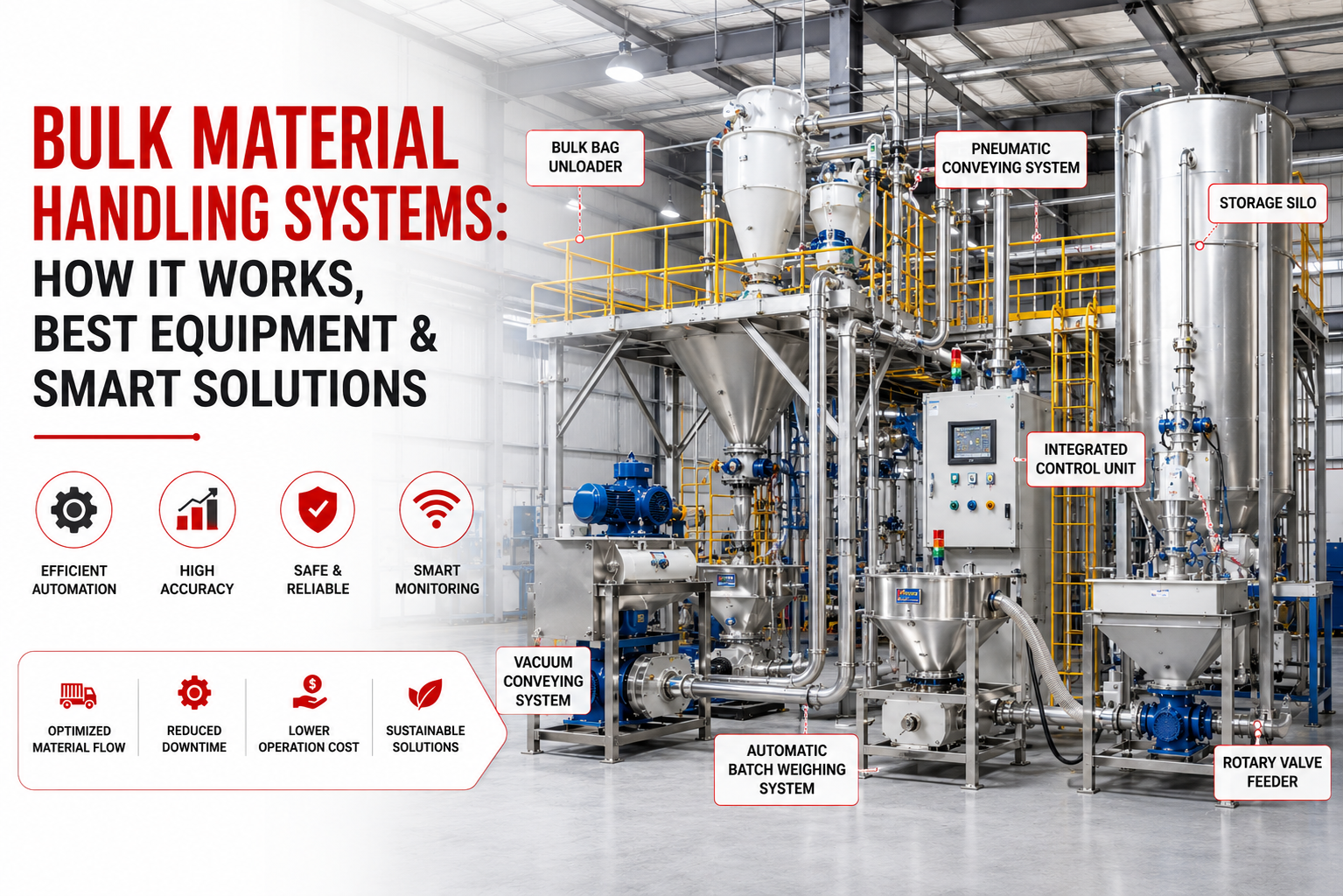 Bulk Material Handling Systems: How It Works, Best Equipment & Smart Solutions