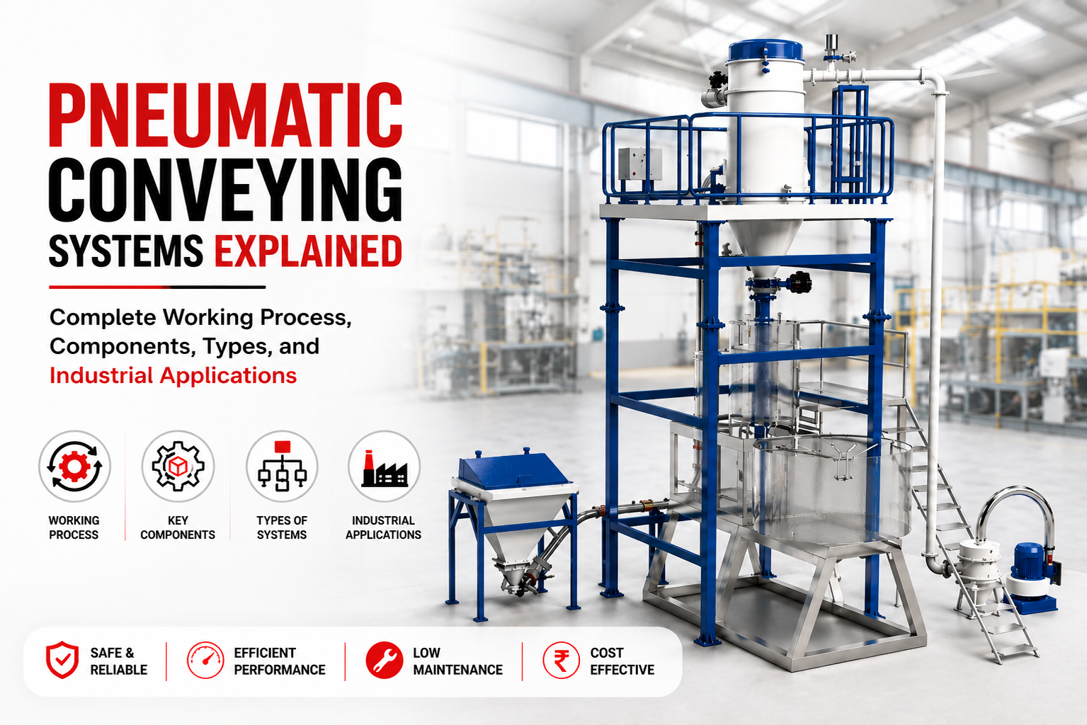 Pneumatic Conveying Systems Explained: Complete Working Process, Components, Types, and Industrial Applications